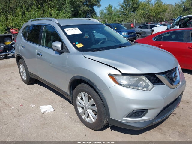 2015 Nissan Rogue Sv მანქანა იყიდება აუქციონზე, vin: KNMAT2MV4FP580074, აუქციონის ნომერი: 45976790
