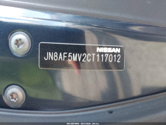 2012 Nissan Juke Sv მანქანა იყიდება აუქციონზე, vin: JN8AF5MV2CT117012, აუქციონის ნომერი: 45976908