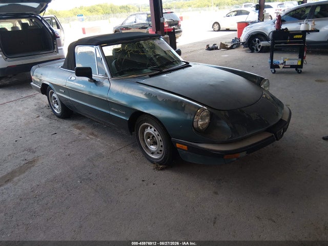 1986 Alfa Romeo Veloce 2000 Spider მანქანა იყიდება აუქციონზე, vin: ZARBA5419G1036902, აუქციონის ნომერი: 45976912