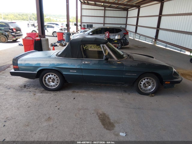 1986 Alfa Romeo Veloce 2000 Spider მანქანა იყიდება აუქციონზე, vin: ZARBA5419G1036902, აუქციონის ნომერი: 45976912