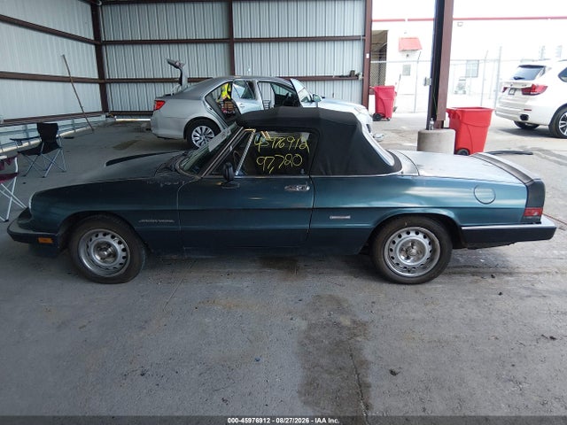 1986 Alfa Romeo Veloce 2000 Spider მანქანა იყიდება აუქციონზე, vin: ZARBA5419G1036902, აუქციონის ნომერი: 45976912