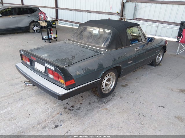 1986 Alfa Romeo Veloce 2000 Spider მანქანა იყიდება აუქციონზე, vin: ZARBA5419G1036902, აუქციონის ნომერი: 45976912