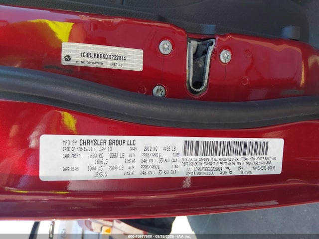Aukcja sprzedaży 2013 Jeep Patriot Sport, vin: 1C4NJPBB6DD232014, numer aukcji: 45977680