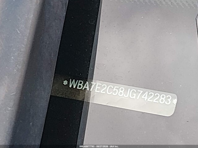 WBA7E2C58JG742283 BMW 740I