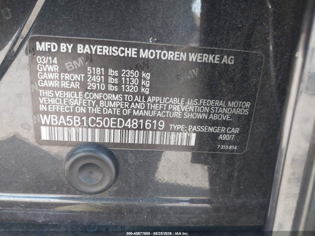 WBA5B1C50ED481619 BMW 535i