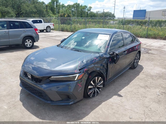 2022 Honda Civic Ex-l მანქანა იყიდება აუქციონზე, vin: 19XFL1H78NE008824, აუქციონის ნომერი: 45977879