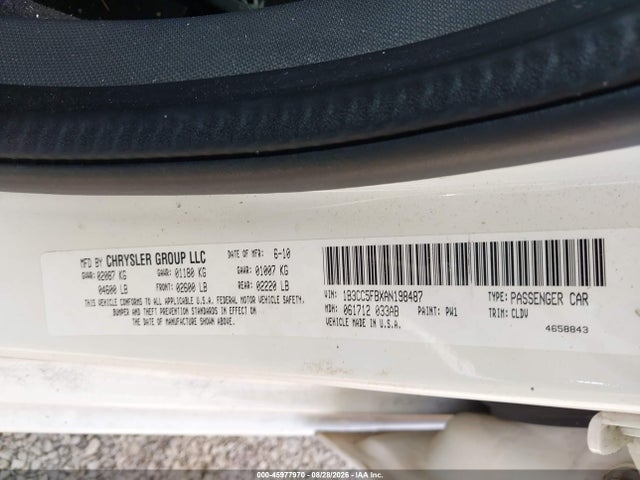 Продаж на аукціоні авто 2010 Dodge Avenger R/t, vin: 1B3CC5FBXAN198487, номер лоту: 45977970