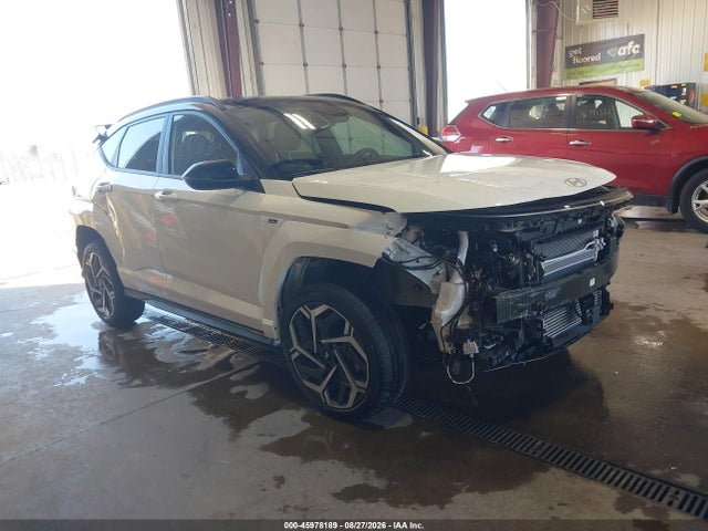 2025 Hyundai Kona N Line მანქანა იყიდება აუქციონზე, vin: KM8HACA35SU320318, აუქციონის ნომერი: 45978189