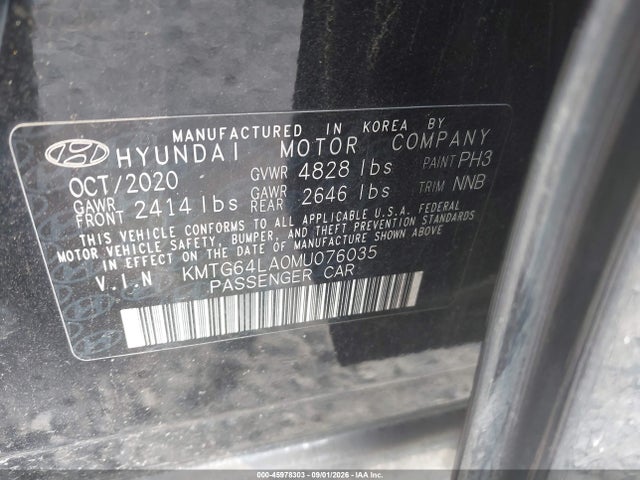Продаж на аукціоні авто 2021 Genesis G70 2.0t Awd, vin: KMTG64LA0MU076035, номер лоту: 45978303