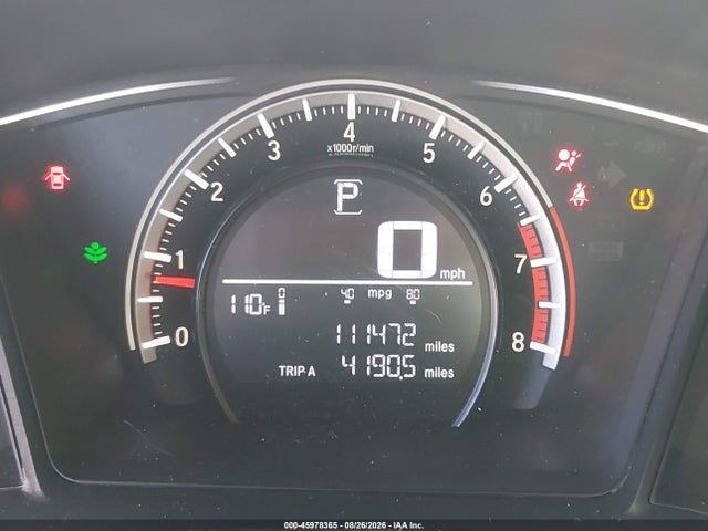 45978365 :رقم المزاد ، SHHFK7H24HU202712 vin ، 2017 Honda Civic Lx مزاد بيع