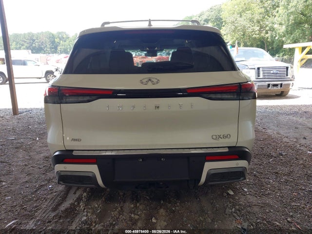 45978400 :رقم المزاد ، 5N1DL1GS6PC375952 vin ، 2023 Infiniti Qx60 Sensory Awd مزاد بيع