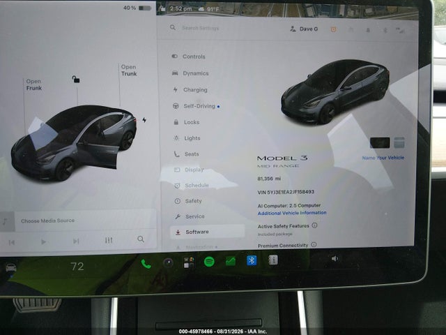 Tesla Model 3 Long Range/mid Range 2018 5YJ3E1EA2JF158493 Image 7