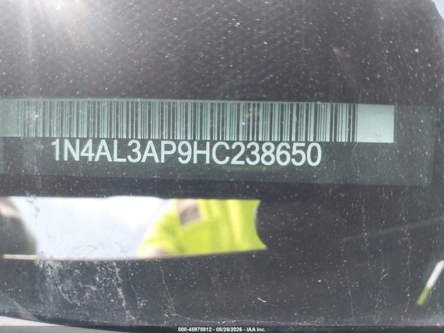 45978912 :رقم المزاد ، 1N4AL3AP9HC238650 vin ، 2017 Nissan Altima 2.5 Sv مزاد بيع