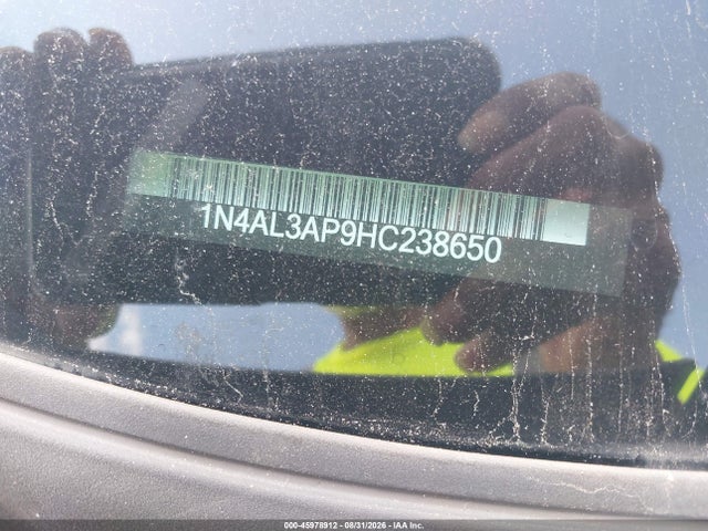 45978912 :رقم المزاد ، 1N4AL3AP9HC238650 vin ، 2017 Nissan Altima 2.5 Sv مزاد بيع