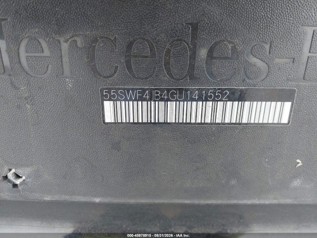 Aukcja sprzedaży 2016 Mercedes-benz C 300, vin: 55SWF4JB4GU141552, numer aukcji: 45978915