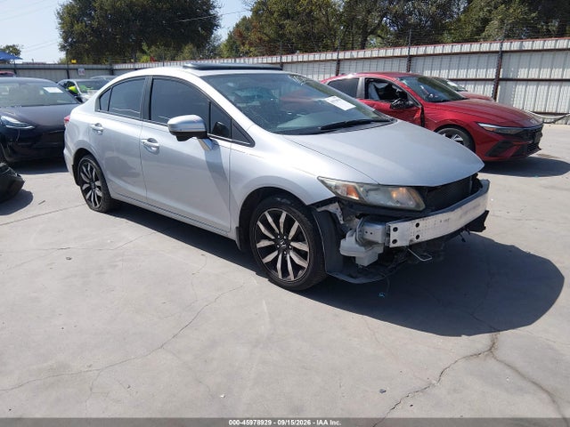 45978929 :رقم المزاد ، 2HGFB2F9XFH504258 vin ، 2015 Honda Civic Ex-l مزاد بيع