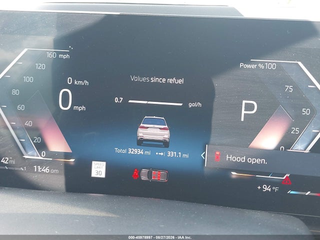 2026 Bmw X7 Xdrive40i მანქანა იყიდება აუქციონზე, vin: 5UX23EM08T9076216, აუქციონის ნომერი: 45978997