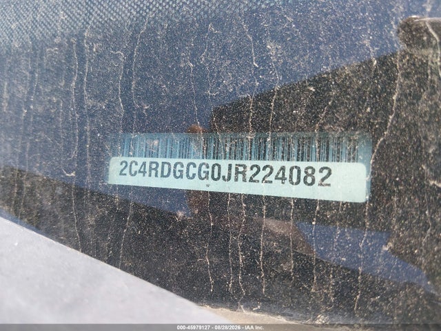 2018 Dodge Grand Caravan Sxt მანქანა იყიდება აუქციონზე, vin: 2C4RDGCG0JR224082, აუქციონის ნომერი: 45979127