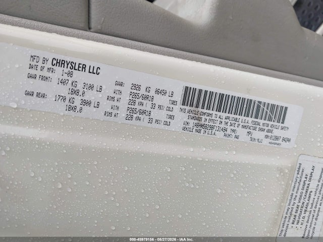 Aukcja sprzedaży 2008 Chrysler Aspen Limited, vin: 1A8HX58298F131494, numer aukcji: 45979156