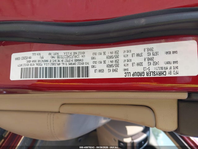 45979243 :رقم المزاد ، 1C4RJFCG4EC173199 vin ، 2014 Jeep Grand Cherokee Overland مزاد بيع