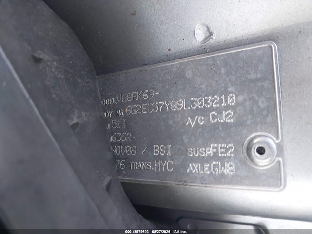45979603 :رقم المزاد ، 6G2EC57Y09L303210 vin ، 2009 Pontiac G8 Gt مزاد بيع
