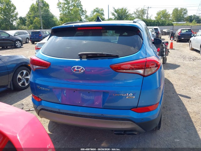 2016 Hyundai Tucson Limited მანქანა იყიდება აუქციონზე, vin: KM8J3CA21GU041815, აუქციონის ნომერი: 45979658
