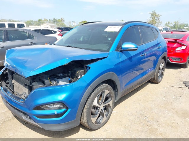 2016 Hyundai Tucson Limited მანქანა იყიდება აუქციონზე, vin: KM8J3CA21GU041815, აუქციონის ნომერი: 45979658