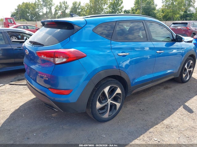 2016 Hyundai Tucson Limited მანქანა იყიდება აუქციონზე, vin: KM8J3CA21GU041815, აუქციონის ნომერი: 45979658