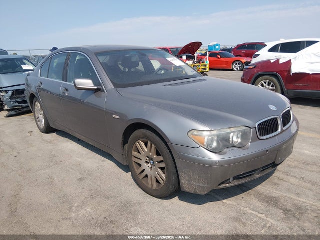 2002 Bmw 745i მანქანა იყიდება აუქციონზე, vin: WBAGL63472DP52598, აუქციონის ნომერი: 45979687