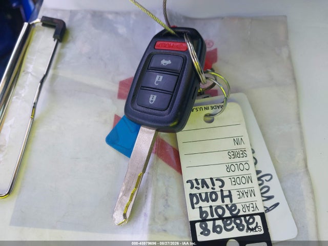 Продажа на аукционе авто 2019 Honda Civic Lx, vin: 19XFC2F61KE004965, номер лота: 45979696