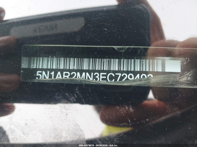 Продаж на аукціоні авто 2014 Nissan Pathfinder Platinum, vin: 5N1AR2MN3EC729493, номер лоту: 45979879