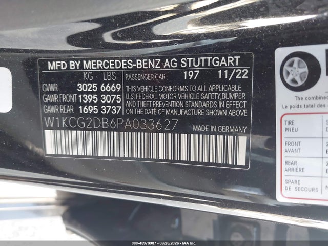 Mercedes-Benz EQS 450+ 2023 W1KCG2DB6PA033627 Image 9