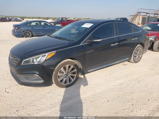 2015 Hyundai Sonata Sport მანქანა იყიდება აუქციონზე, vin: 5NPE34AF0FH046284, აუქციონის ნომერი: 45980235