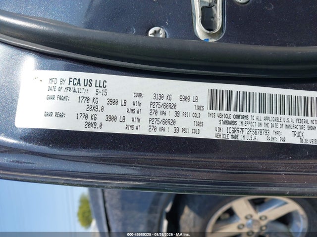 2015 Ram 1500 Express მანქანა იყიდება აუქციონზე, vin: 1C6RR7FT2FS678793, აუქციონის ნომერი: 45980325