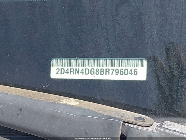 Продажа на аукционе авто 2011 Dodge Grand Caravan Express, vin: 2D4RN4DG8BR796046, номер лота: 45980335