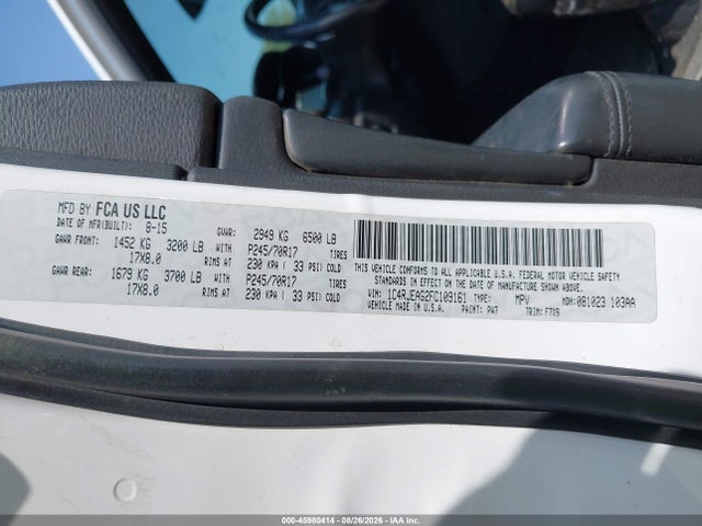 Продаж на аукціоні авто 2015 Jeep Grand Cherokee Laredo, vin: 1C4RJEAG2FC109161, номер лоту: 45980414