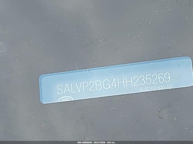 Продажа на аукционе авто 2017 Land Rover Range Rover Evoque Se/se Premium, vin: SALVP2BG4HH235269, номер лота: 45980450