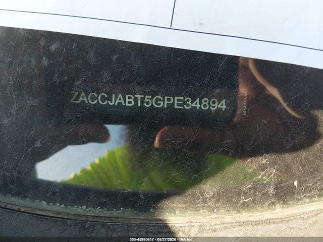 Aukcja sprzedaży 2016 Jeep Renegade Latitude, vin: ZACCJABT5GPE34894, numer aukcji: 45980617