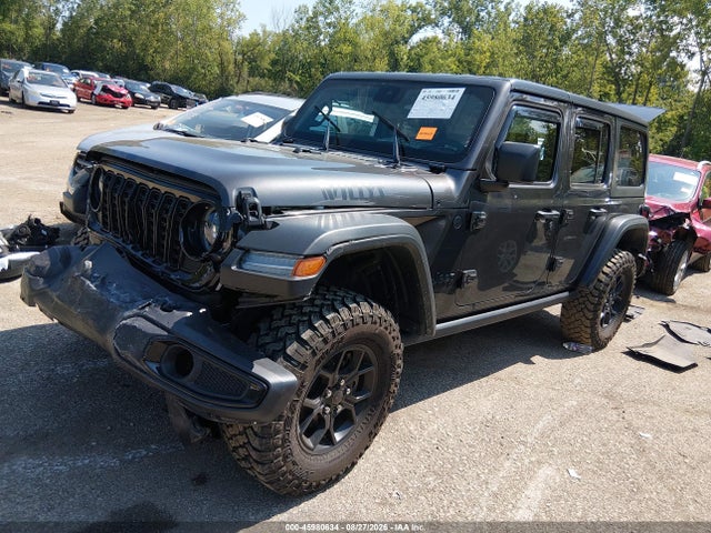 Aukcja sprzedaży 2024 Jeep Wrangler 4-door Willys 4x4, vin: 1C4PJXDG1RW323219, numer aukcji: 45980634