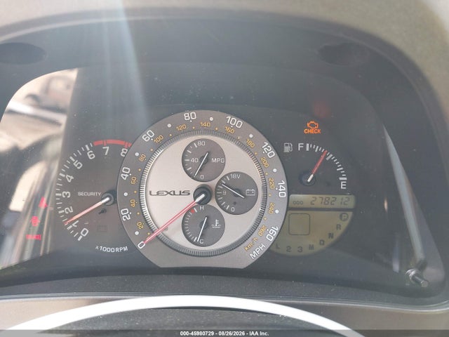 Aukcja sprzedaży 2001 Lexus Is 300, vin: JTHBD182410030899, numer aukcji: 45980729