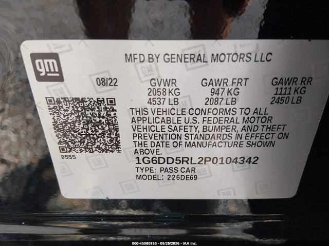 Cadillac Ct4-v V-series 2023 1G6DD5RL2P0104342 Image 9