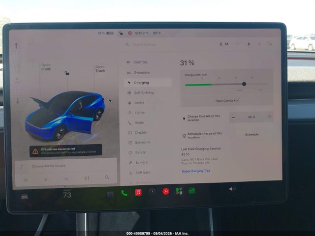 45980799 :رقم المزاد ، 7SAYGDEDXTA419755 vin ، 2026 Tesla Model Y Premium Rear-wheel Drive/rear-wheel Drive مزاد بيع