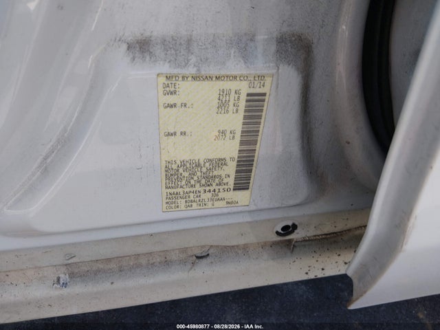 Nissan Altima 2.5 S 2014 1N4AL3AP4EN344150 Image 9