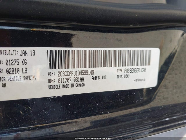 Aukcja sprzedaży 2013 Chrysler 300 Srt8, vin: 2C3CCAFJ1DH599149, numer aukcji: 45980879