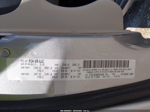 Aukcja sprzedaży 2019 Dodge Grand Caravan Se, vin: 2C4RDGBG8KR641646, numer aukcji: 45980923