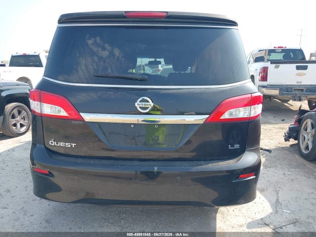 2012 Nissan Quest Le მანქანა იყიდება აუქციონზე, vin: JN8AE2KP8C9039919, აუქციონის ნომერი: 45981045