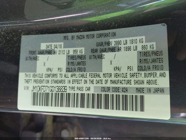 Mazda Cx-3 Grand Touring 2016 JM1DKFD71G0138839 Image 9
