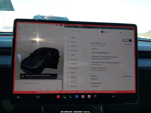 Aukcja sprzedaży 2026 Tesla Model Y Premium Rear-wheel Drive/rear-wheel Drive, vin: 7SAYGDED5TA463355, numer aukcji: 45981269