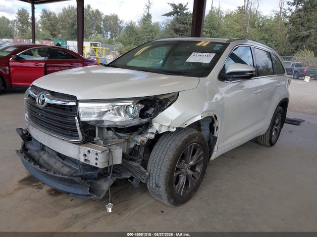 Toyota Highlander Xle V6 2015 5TDJKRFH2FS199221 Image 2