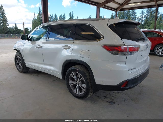 Toyota Highlander Xle V6 2015 5TDJKRFH2FS199221 Image 3
